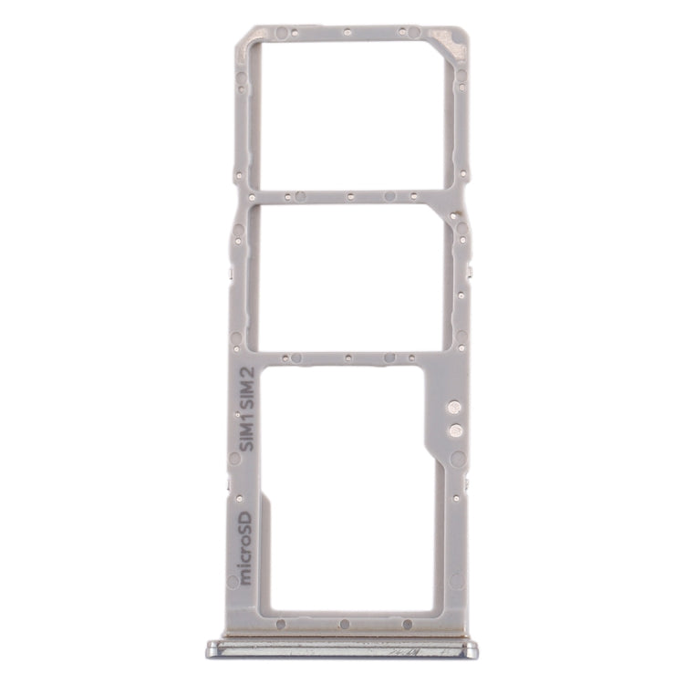 For Galaxy A70 SIM Card Tray + SIM Card Tray + Micro SD Card Tray (Grey)