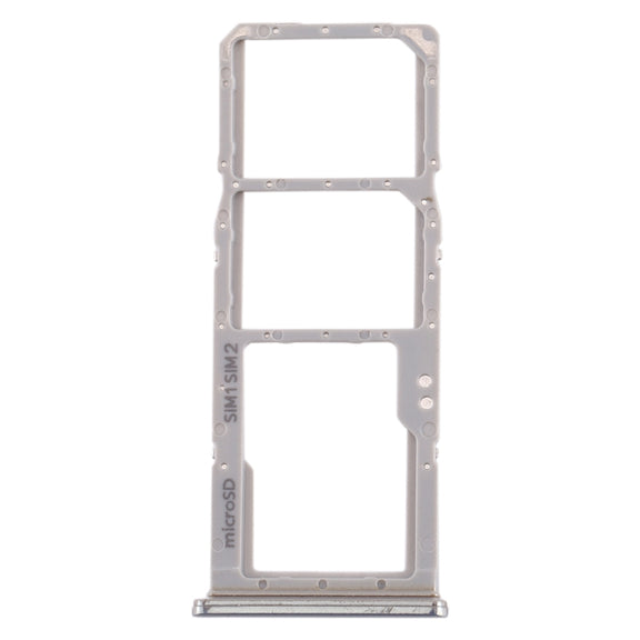 For Galaxy A70 SIM Card Tray + SIM Card Tray + Micro SD Card Tray (Grey)