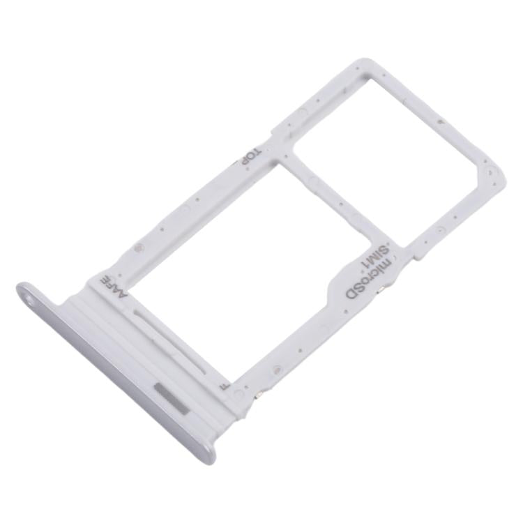 For Samsung Galaxy A16 SM-A165F Original SIM Card Tray + Micro SD Card Tray (Silver)