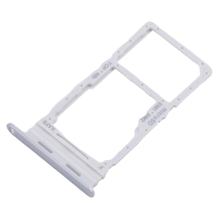 For Samsung Galaxy A16 SM-A165F Original SIM Card Tray + SIM / Micro SD Card Tray (Silver)