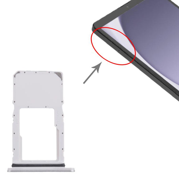 For Samsung Galaxy Tab A9+ 5G SM-X210 Micro SD Card Tray (Silver)