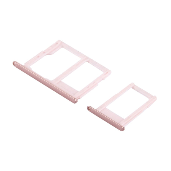 For Galaxy J5 Prime / G570 & J7 Prime / G610 SIM Card Tray + Micro SD & SIM Card Tray (Rose Gold)