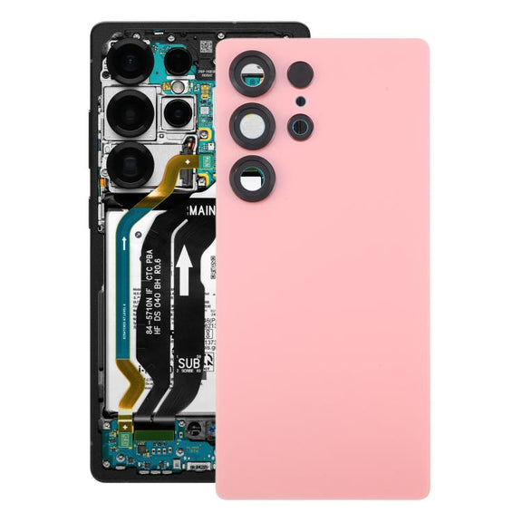 For Samsung Galaxy S25 Ultra SM-S938 OEM Battery Back Cover with Camera Lens Cover(Red)