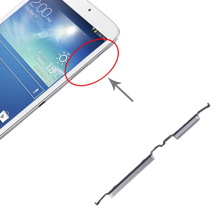 For Samsung Galaxy Tab 3 8.0 SM-T310/T311/T315 Original Power Button and Volume Control Button (Silver)