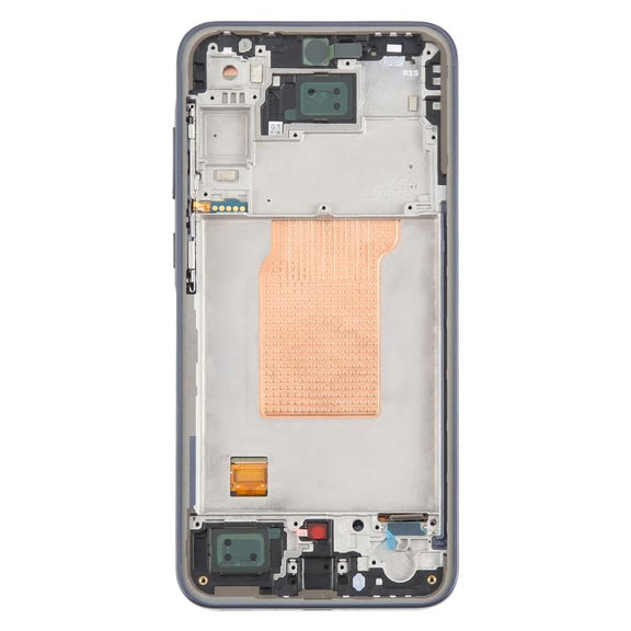 For Samsung Galaxy A35 SM-A356B Original LCD Screen Digitizer Full Assembly with Frame (Blue)