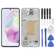 For Samsung Galaxy A35 SM-A356B Original LCD Screen Digitizer Full Assembly with Frame (Baby Blue) - free shipping - PMc TechLife - Order now!