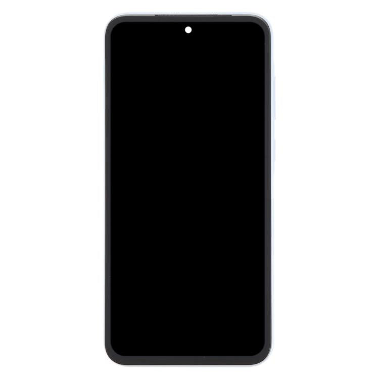 For Samsung Galaxy A35 SM-A356B Original LCD Screen Digitizer Full Assembly with Frame (Baby Blue)