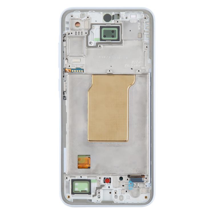 For Samsung Galaxy A35 SM-A356B Original LCD Screen Digitizer Full Assembly with Frame (Baby Blue)