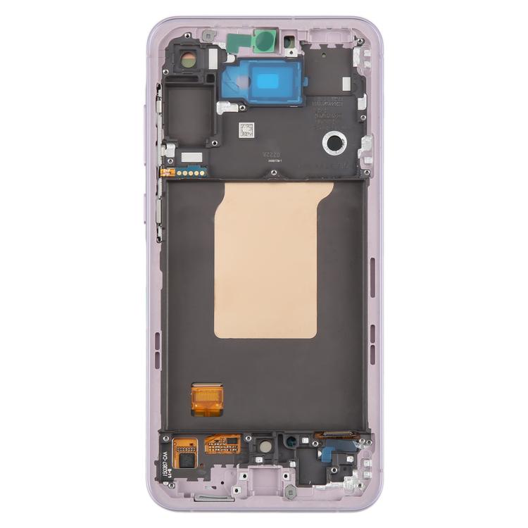 For Samsung Galaxy A55 SM-A556B Original LCD Screen Digitizer Full Assembly with Frame (Pink)