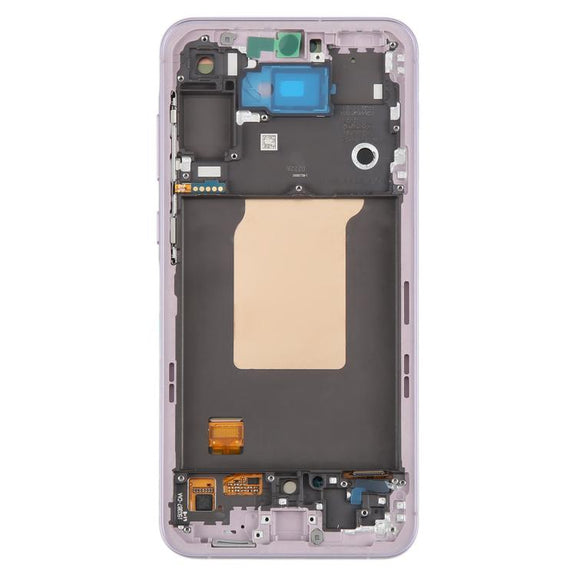 For Samsung Galaxy A55 SM-A556B Original LCD Screen Digitizer Full Assembly with Frame (Pink)