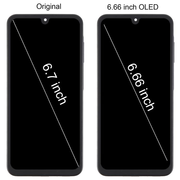 For Samsung Galaxy A26 SM-A266B 6.66 inch OLED LCD Screen Digitizer Full Assembly with Frame (Pink)