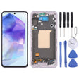 For Samsung Galaxy A55 SM-A556B OLED LCD Screen Digitizer Full Assembly with Frame (Pink) - free shipping - PMc TechLife - Order now!