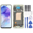For Samsung Galaxy A55 SM-A556B OLED LCD Screen Digitizer Full Assembly with Frame (Light Green) - free shipping - PMc TechLife - Order now!