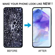 For Samsung Galaxy A55 SM-A556B OLED LCD Screen Digitizer Full Assembly with Frame (Light Green)
