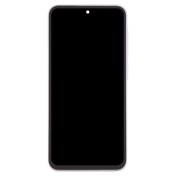 For Samsung Galaxy A35 SM-A356B OLED LCD Screen Digitizer Full Assembly with Frame (Pink)