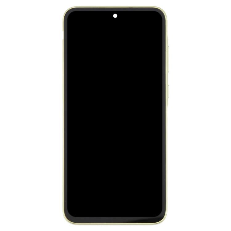 For Samsung Galaxy A35 SM-A356B OLED LCD Screen Digitizer Full Assembly with Frame (Light Green)