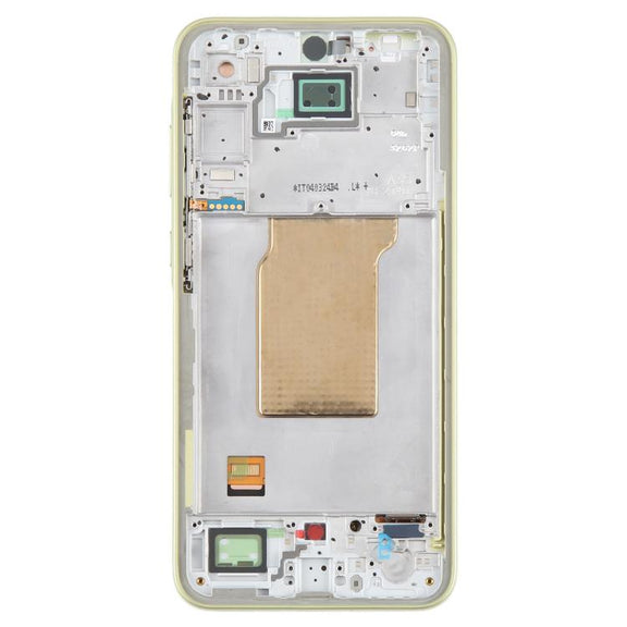 For Samsung Galaxy A35 SM-A356B OLED LCD Screen Digitizer Full Assembly with Frame (Light Green)