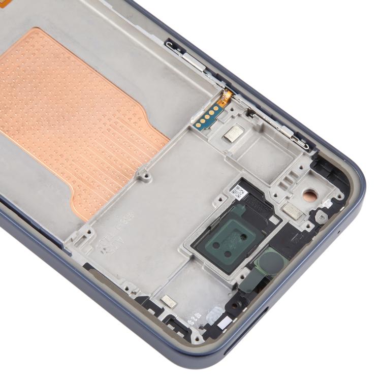For Samsung Galaxy A35 SM-A356B OLED LCD Screen Digitizer Full Assembly with Frame (Blue)