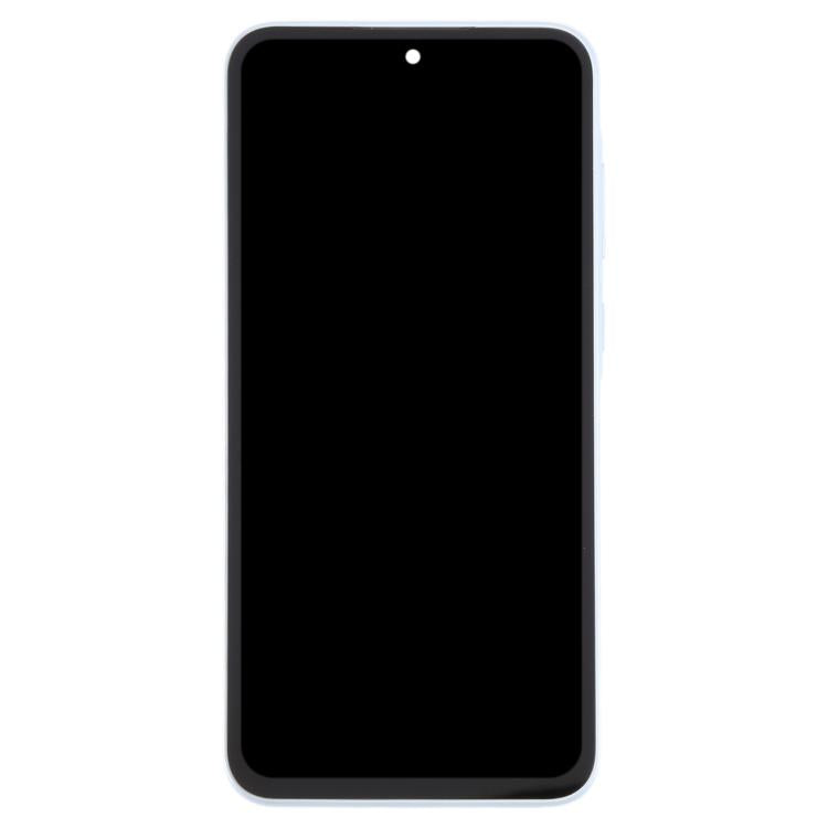 For Samsung Galaxy A35 SM-A356B OLED LCD Screen Digitizer Full Assembly with Frame (Baby Blue)