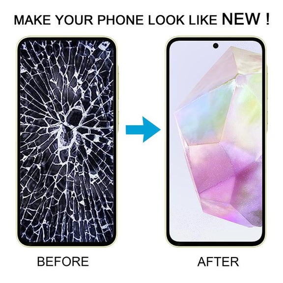 For Samsung Galaxy A35 SM-A356B OLED LCD Screen Digitizer Full Assembly with Frame (Blue)