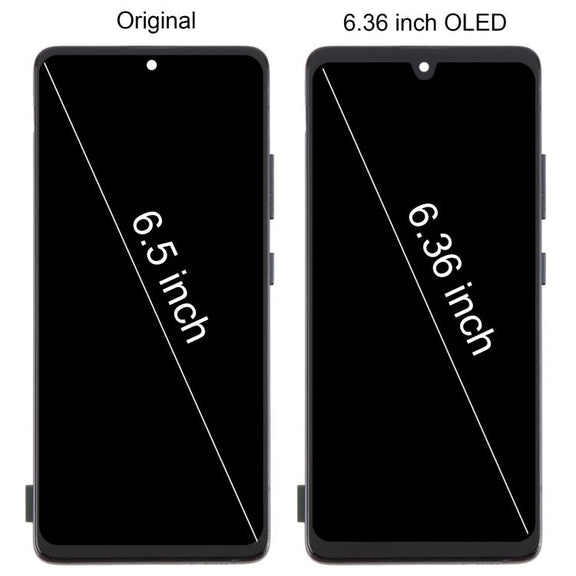 For Samsung Galaxy A51 5G SM-A516 6.36 inch OLED LCD Screen Digitizer Full Assembly with Frame (Silver)