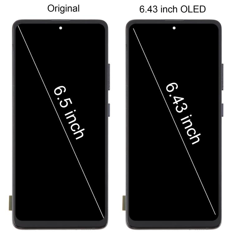 For Samsung Galaxy A51 5G SM-A516 6.43 inch OLED LCD Screen Digitizer Full Assembly with Frame (Black)