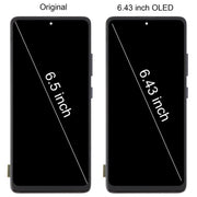 For Samsung Galaxy A51 5G SM-A516 6.43 inch OLED LCD Screen Digitizer Full Assembly with Frame (Silver)