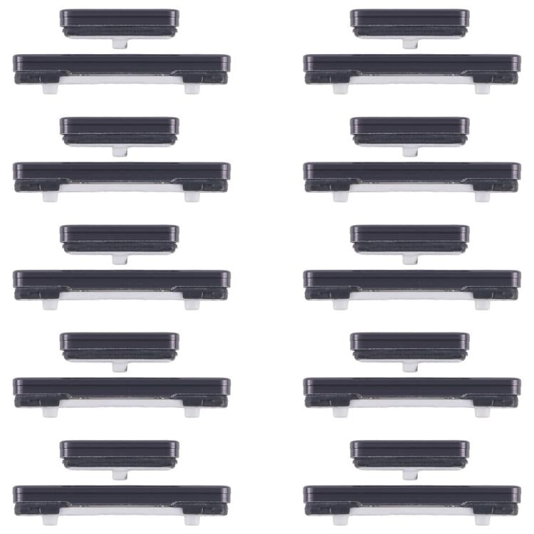 For Samsung Galaxy S23 SM-S911B 10pcs Power Button and Volume Control Button (Black)