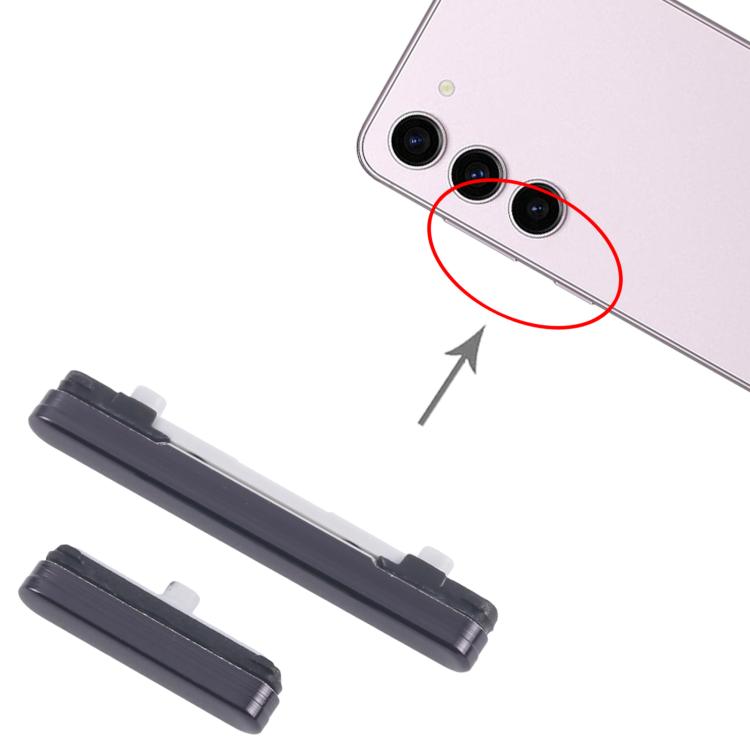 For Samsung Galaxy S23 SM-S911B 10pcs Power Button and Volume Control Button (Black)