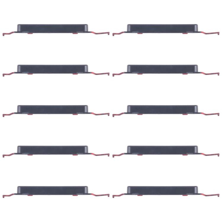For Samsung Galaxy A16 5G SM-A166B 10pcs Volume Control Button (Black)