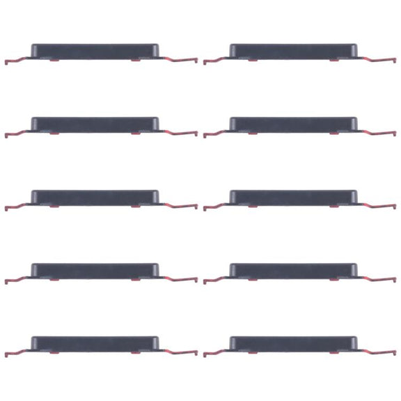 For Samsung Galaxy A16 5G SM-A166B 10pcs Volume Control Button (Black)