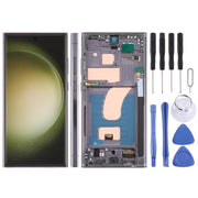 For Samsung Galaxy S23 Ultra SM-S918B 6.72 inch TFT LCD Screen Digitizer Full Assembly with Frame, Not Supporting Fingerprint Identification (Black)