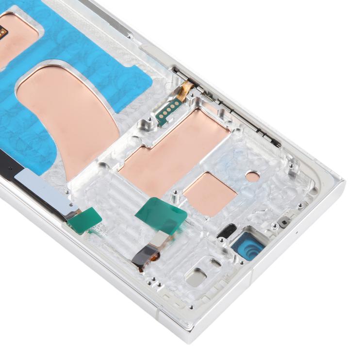 For Samsung Galaxy S23 Ultra SM-S918B 6.72 inch TFT LCD Screen Digitizer Full Assembly with Frame, Not Supporting Fingerprint Identification (Silver)
