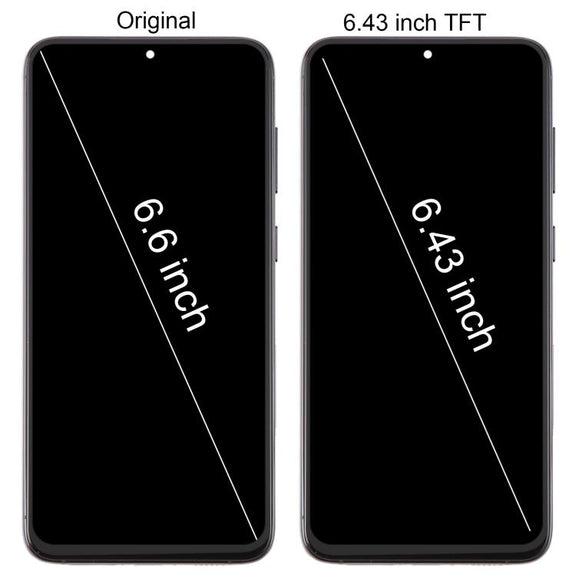 For Samsung Galaxy S23+ SM-S916B 6.43 inch TFT LCD Screen Digitizer Full Assembly with Frame, Not Supporting Fingerprint Identification (Silver)