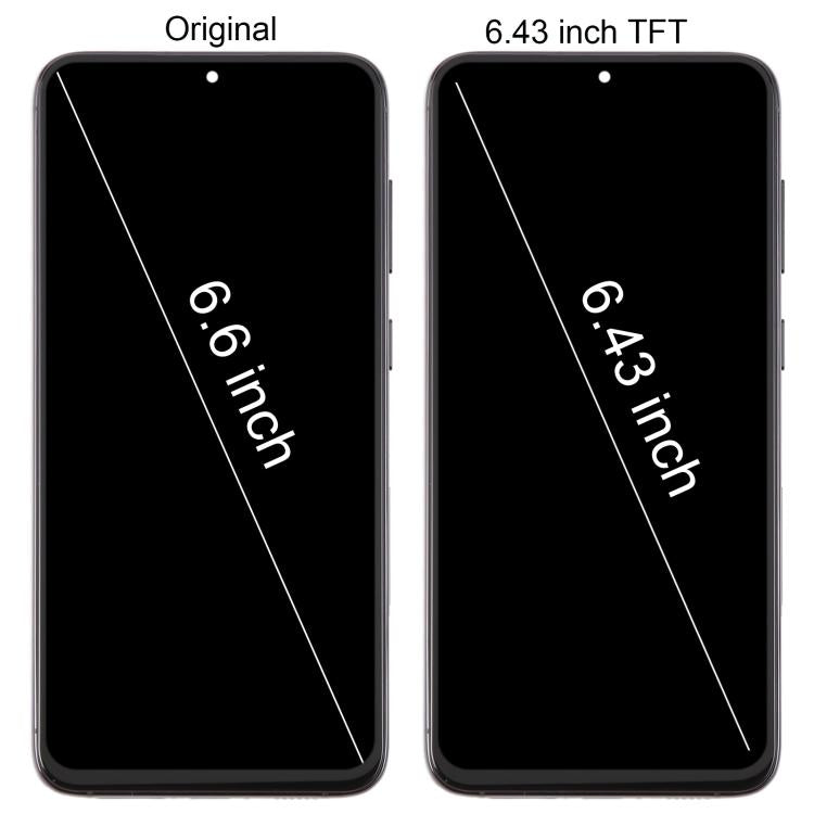 For Samsung Galaxy S23+ SM-S916B 6.43 inch TFT LCD Screen Digitizer Full Assembly with Frame, Not Supporting Fingerprint Identification (Black)