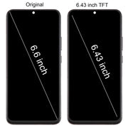 For Samsung Galaxy S22+ SM-S906B 6.43 inch TFT LCD Screen Digitizer Full Assembly with Frame, Not Supporting Fingerprint Identification (Black)