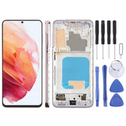 For Samsung Galaxy S21 5G SM-G991B 6.12 inch TFT LCD Screen Digitizer Full Assembly with Frame, Not Supporting Fingerprint Identification (Gold)