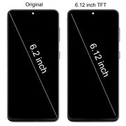 For Samsung Galaxy S21 5G SM-G991B 6.12 inch TFT LCD Screen Digitizer Full Assembly with Frame, Not Supporting Fingerprint Identification (Silver)