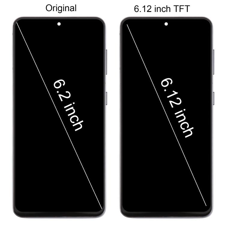 For Samsung Galaxy S21 5G SM-G991B 6.12 inch TFT LCD Screen Digitizer Full Assembly with Frame, Not Supporting Fingerprint Identification (Gold)