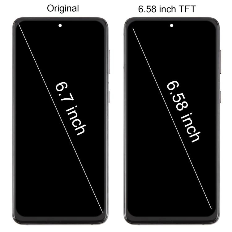 For Samsung Galaxy S21+ SM-G996B 6.58 inch TFT LCD Screen Digitizer Full Assembly with Frame, Not Supporting Fingerprint Identification (Silver)