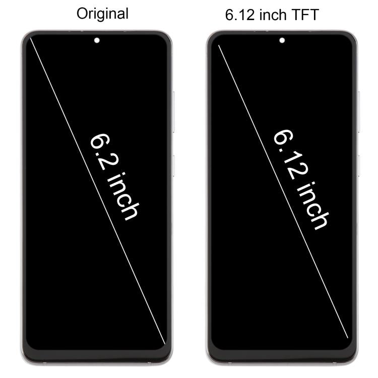 For Samsung Galaxy S20 4G SM-G980F 6.12 inch TFT LCD Screen Digitizer Full Assembly with Frame, Not Supporting Fingerprint Identification (Silver)