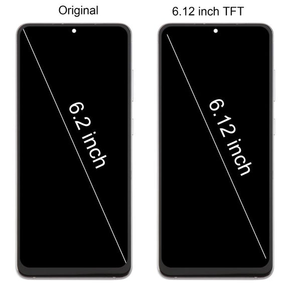 For Samsung Galaxy S20 4G SM-G980F 6.12 inch TFT LCD Screen Digitizer Full Assembly with Frame, Not Supporting Fingerprint Identification (Silver)