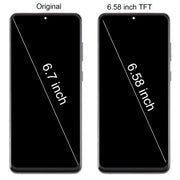 For Samsung Galaxy S20+ SM-G985F 6.58 inch TFT LCD Screen Digitizer Full Assembly with Frame, Not Supporting Fingerprint Identification (Grey)