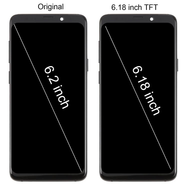 For Samsung Galaxy S9+ SM-G965F 6.18 inch TFT LCD Screen Digitizer Full Assembly with Frame (Purple)