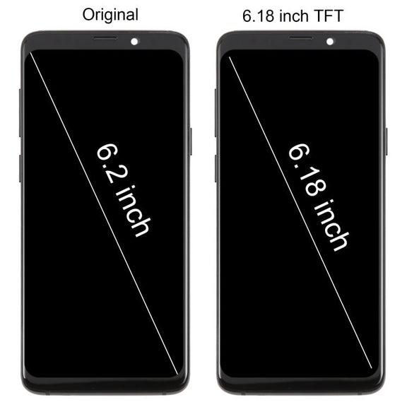 For Samsung Galaxy S9+ SM-G965F 6.18 inch TFT LCD Screen Digitizer Full Assembly with Frame (Blue)