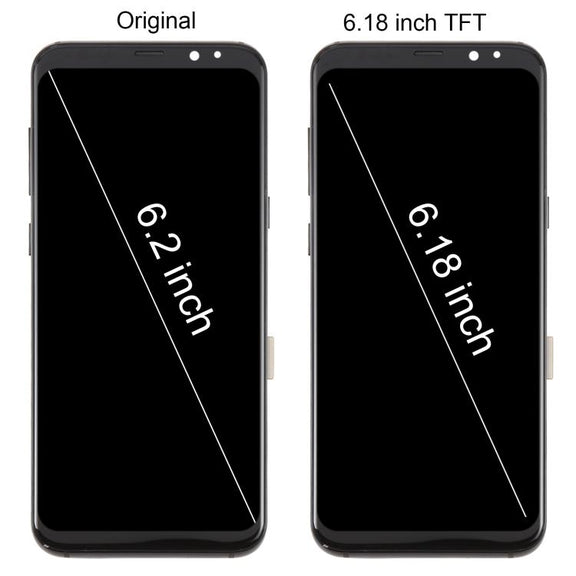 For Samsung Galaxy S8+ SM-G955F 6.18 inch TFT LCD Screen Digitizer Full Assembly with Frame (Purple)