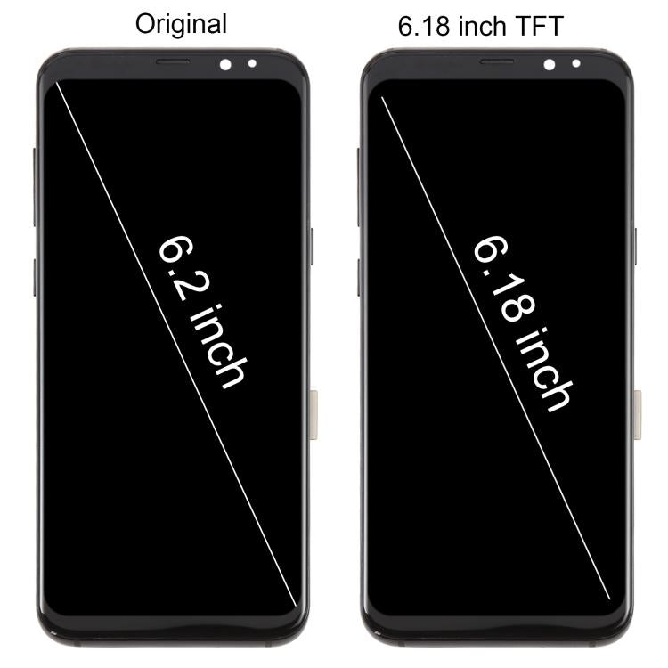 For Samsung Galaxy S8+ SM-G955F 6.18 inch TFT LCD Screen Digitizer Full Assembly with Frame (Blue)