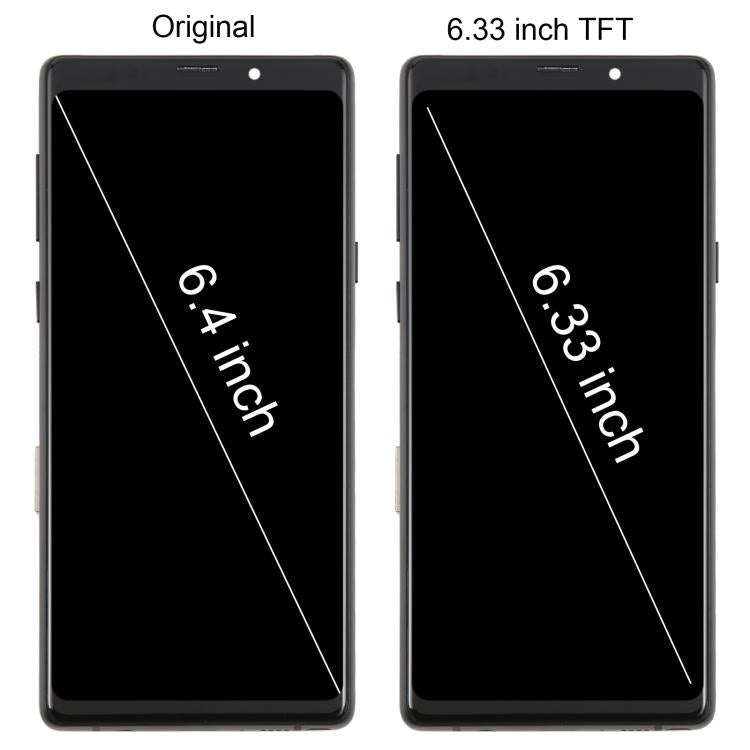 For Samsung Galaxy Note9 SM-N960F 6.33 inch TFT LCD Screen Digitizer Full Assembly with Frame (Black)