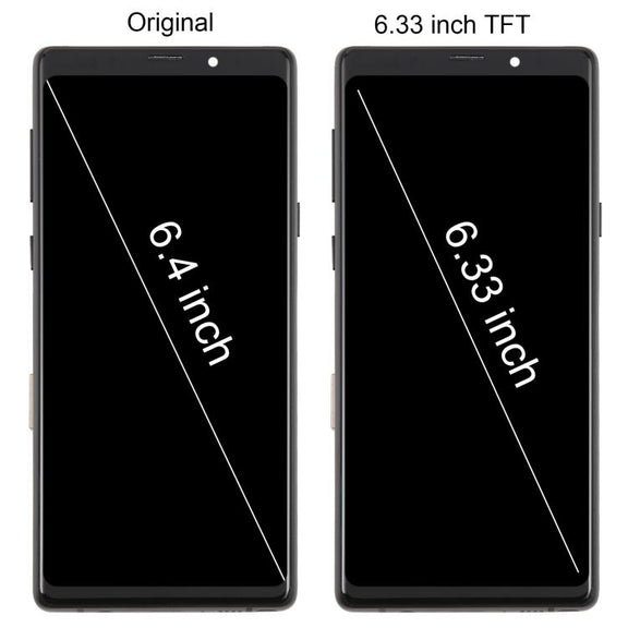 For Samsung Galaxy Note9 SM-N960F 6.33 inch TFT LCD Screen Digitizer Full Assembly with Frame (Gold)