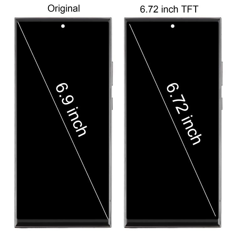 For Samsung Galaxy Note20 Ultra SM-N986B 6.72 inch TFT LCD Screen Digitizer Full Assembly with Frame, Not Supporting Fingerprint Identification (Gold)